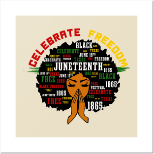 Juneteenth Celebrate Freedom Posters and Art